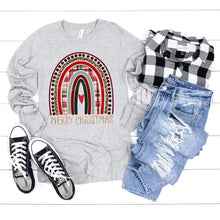 Load image into Gallery viewer, Merry Christmas Rainbow Long Sleeve Top