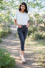 Load image into Gallery viewer, Judy Blue Black Charcoal High waist Capris