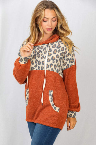 Ultra Soft Spice Leopard Hoodie