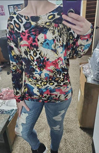 Pink Leopard Wild Side Dolman