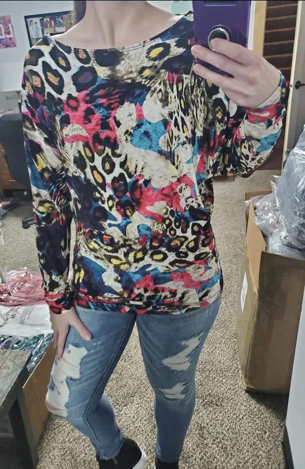 Pink Leopard Wild Side Dolman