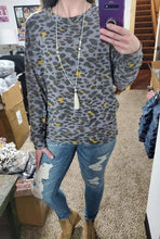 Load image into Gallery viewer, Grey Mustard Leopard Dolman
