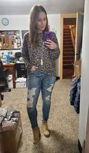 Load image into Gallery viewer, Grey Mustard Leopard Dolman