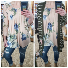 Load image into Gallery viewer, Flare are you Blush Pink Floral Top