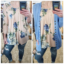 Load image into Gallery viewer, Flare are you Blush Pink Floral Top