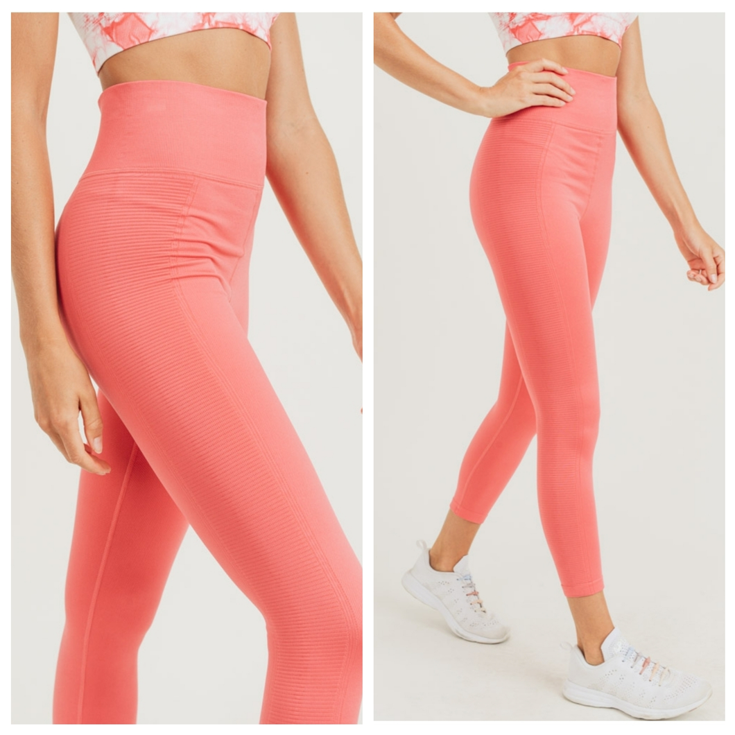 Mono B Pink Tidal Performance Leggings