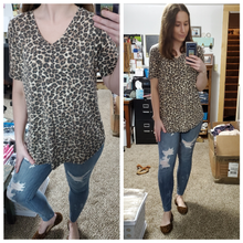 Load image into Gallery viewer, Vintage Leopard Luxe Everyday Tee