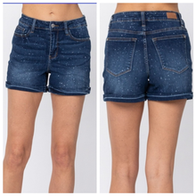 Load image into Gallery viewer, Judy Blue Dark Denim Galaxy Splash Shorts