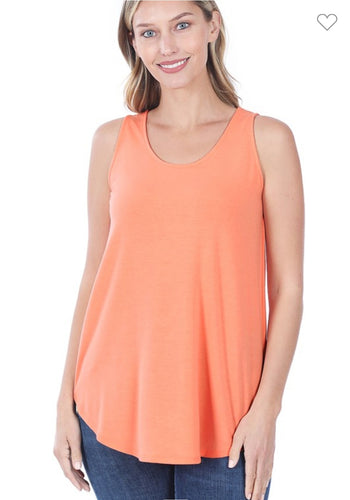 Coral Pink Luxe Essential Tank