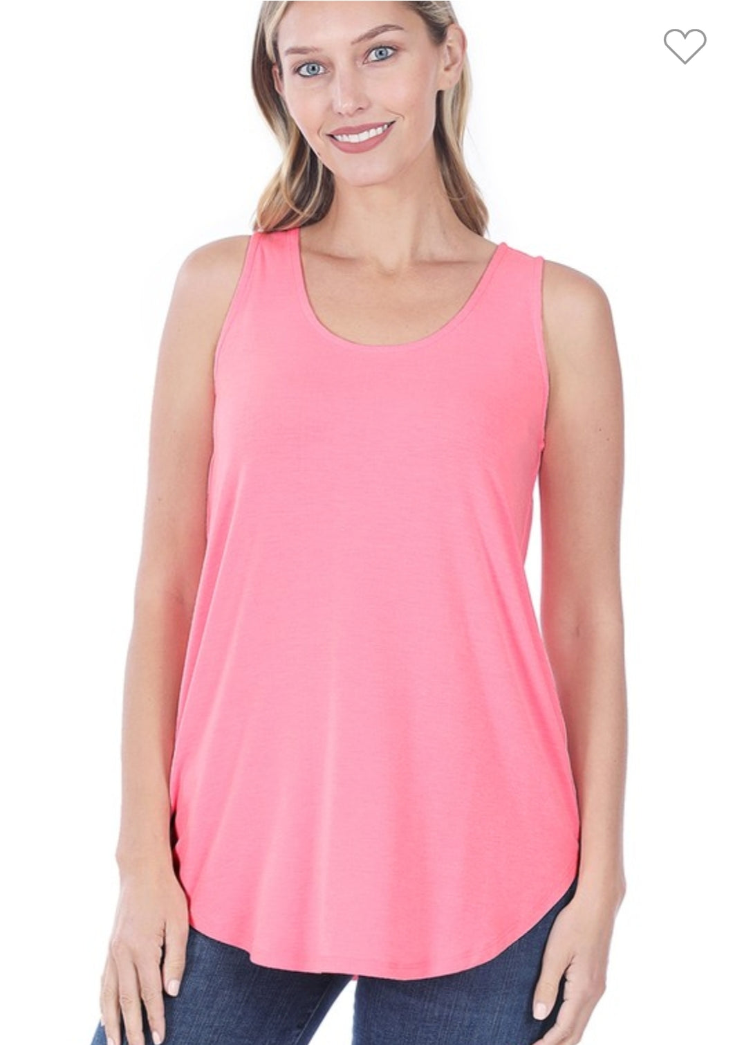 Bright Pink Luxe Essential Tank