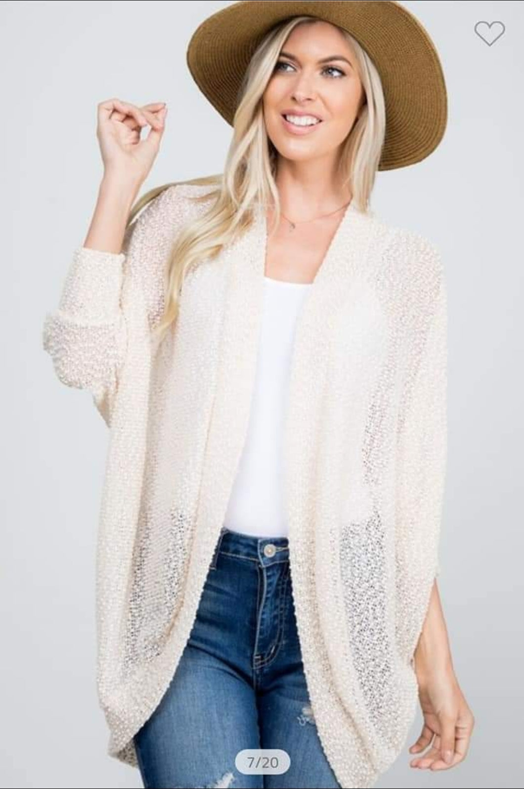 Ultra Soft Ivory Spring Cardigan